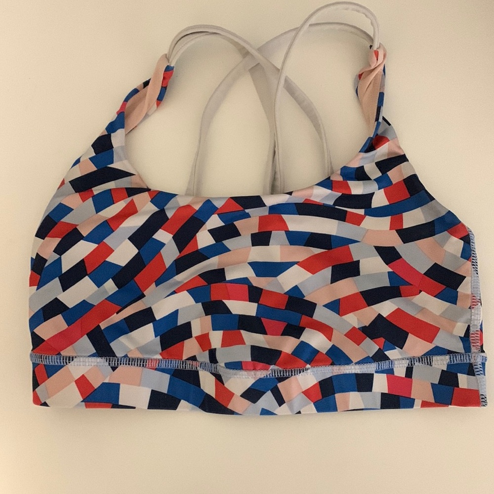 Multicolor lululemon energy sports bra - size 4